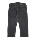 LEVI'S 511 Skinny Slim Mens Jeans Black Denim W29 L30 Zip Cotton