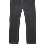 LEVI'S 511 Skinny Slim Mens Jeans Black Denim W29 L30 Zip Cotton