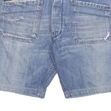 DIESEL Mens Shorts Blue Denim Casual XL W34 Relaxed Fit Cotton Blend