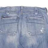DIESEL Mens Shorts Blue Denim Casual XL W34 Relaxed Fit Cotton Blend