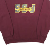 RUSSELL ATHLETIC Mens Maroon Simon & Jude Crew Neck XL Sweatshirt Cotton Blend