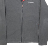 BERGHAUS Womens Grey Jacket UK 12 Polyester Zip Outdoor Lightweight Casual