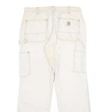 CARHARTT Womens Cotton Blend Beige Classic Straight Trousers W30 L30 Workwear