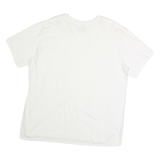CALVIN KLEIN Mens White T-Shirt XL Short Sleeve Crew Neck Plain Cotton