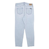 CALVIN KLEIN JEANS Womens Jeans Blue Relaxed Straight Denim Light W30 L28 Zip