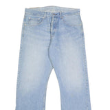 LEVI'S Mens Jeans Blue Regular Straight Denim Light W34 L32 Classic Button Fly
