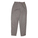 Womens Wool Blend Relaxed Grey Trousers W24 L27 Zip Closure Casual Comfort