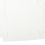 NIKE Mens White Crew Neck L Sweatshirt Cotton Blend Casual Pullover