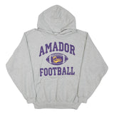 THE COTTON EXCHANGE Mens Grey Amador Football Hoodie M Casual Cotton Blend