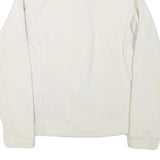 BERGHAUS Womens White Fleece Jacket UK 8 Polyester Blend Zip Outdoor Warm