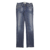 MEKDNA Womens Jeans Blue Slim Skinny Denim Medium W27 L31 Embroidered Pockets