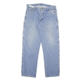 DICKIES Mens Jeans Blue Regular Straight Denim Medium W34 L33 Workwear Zip