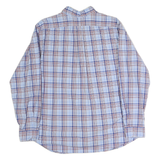 RALPH LAUREN Mens Blue & Maroon Check Shirt XL Classic Button-Down Cotton