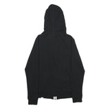 CHAMPION Womens Black Zip Up Hoodie M Casual Sportswear Sweatshirt