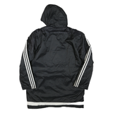 ADIDAS Mens Black & White Indiana Fire Juniors Hooded Track Jacket L Polyester