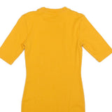 WHISTLES Womens Yellow Day Cotton Blend Bodycon Dress UK 10 Knee Length Crew