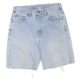 CARHARTT Womens Denim Blue Casual Shorts L W32 Raw Hem Classic Fit