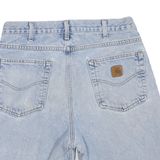 CARHARTT Womens Denim Blue Casual Shorts L W32 Raw Hem Classic Fit