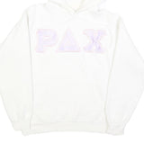 HANES Womens White Hoodie S Cotton Blend Soft Fit Casual Pullover Sweatshirt