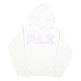 HANES Womens White Hoodie S Cotton Blend Soft Fit Casual Pullover Sweatshirt