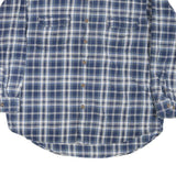FIELD & STREAM Mens Blue & White Check Shirt XL Casual Cotton Blend Button-Up