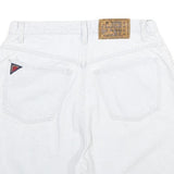 FADED GLORY Womens White Cotton Denim Shorts M W30 Classic Fit Casual Summer