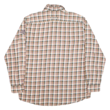 CAMEL ACTIVE Mens Beige & Purple Check Shirt L Button Down Collar Long Sleeve