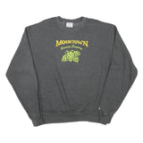CHAMPION Mens Grey Moontown Brewing Company Crew Neck L Cotton Blend Sweatshirt