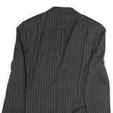 CANALI Mens Grey Pinstripe Classic Jacket M Cotton Button Formal Workwear