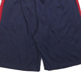 NBA Mens Blue Red & White Sports Casual Shorts L W32 Elastic Waistband