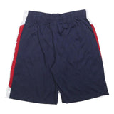 NBA Mens Blue Red & White Sports Casual Shorts L W32 Elastic Waistband
