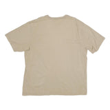 CARHARTT Mens Beige Pocket T-Shirt XL Short Sleeve Crew Neck Workwear Cotton
