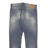 TOMMY HILFIGER Mens Jeans Blue Slim Straight Denim Medium W32 L28 Casual Zip