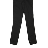 U.S. POLO ASSN Womens Regular Black Skinny Denim Dark W24 L28 Zip Cotton Blend