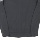 ADIDAS Mens Black Jacket S Polyester Blend Zip Plain Sportswear Lightweight