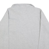 CHALET Mens Grey Cotton Blend Sweatshirt XL Collar Zip Pocket Casual Pullover