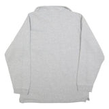 CHALET Mens Grey Cotton Blend Sweatshirt XL Collar Zip Pocket Casual Pullover