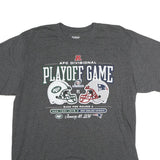 REEBOK Mens Grey AFC Divisional Playoff Game Graphic T-Shirt XL Short Sleeve