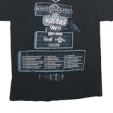 GILDAN Mens Black Never Say Die Tour Graphic T-Shirt M Short Sleeve Crew Neck