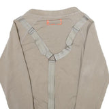 ADIDAS BY STELLA MCCARTNEY Womens Beige Cotton Blend Zip Jacket UK 8 Plain