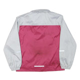 KIDZ Girls Grey & Pink Button Jacket M Polyester Plain Children's Lightweight