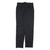 RIDERS Mens Cotton Blend Black Regular Fit Straight Leg Trousers W32 L34 Casual
