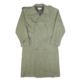 YVES SAINT LAURENT Mens Green Cotton Trench Jacket L Woven Classic Fashion
