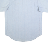 WRANGLER Mens Blue Workwear Shirt XL Embroidered Buttons Casual Cotton Blend