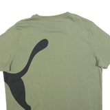 PUMA Mens Green Black Graphic T-Shirt XL Short Sleeve Crew Neck Sport Casual