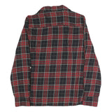 TOMMY HILFIGER Womens Black & Red Check Shirt L Cotton Blend Casual Long Sleeve