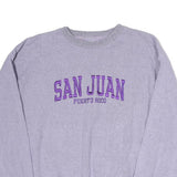 DESTINATIONS Womens Lilac San Juan Puerto Rico Crew Neck Sweatshirt L Cotton