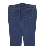 MICHAEL KORS Womens Slim Blue Denim Jeans W38 L28 Stretch Cotton Blend Zip