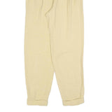 COMMA Womens Beige Relaxed Tapered Trousers W26 L28 Lightweight Fashion