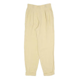 COMMA Womens Beige Relaxed Tapered Trousers W26 L28 Lightweight Fashion